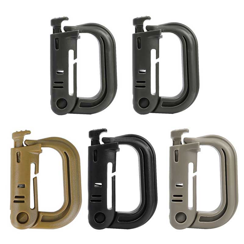 Snap Fastener Setter - 5PCS Grimloc Molle Carabiner D 잠금