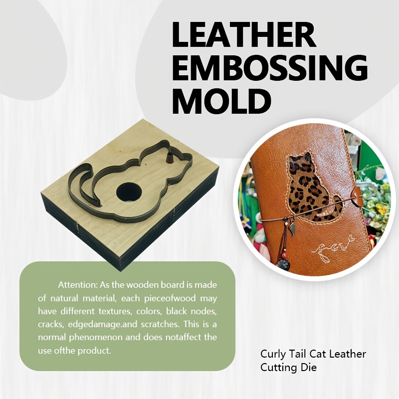 Leatherwork Projects - 가죽 커팅 스탬프 도구 고양이 꼬리