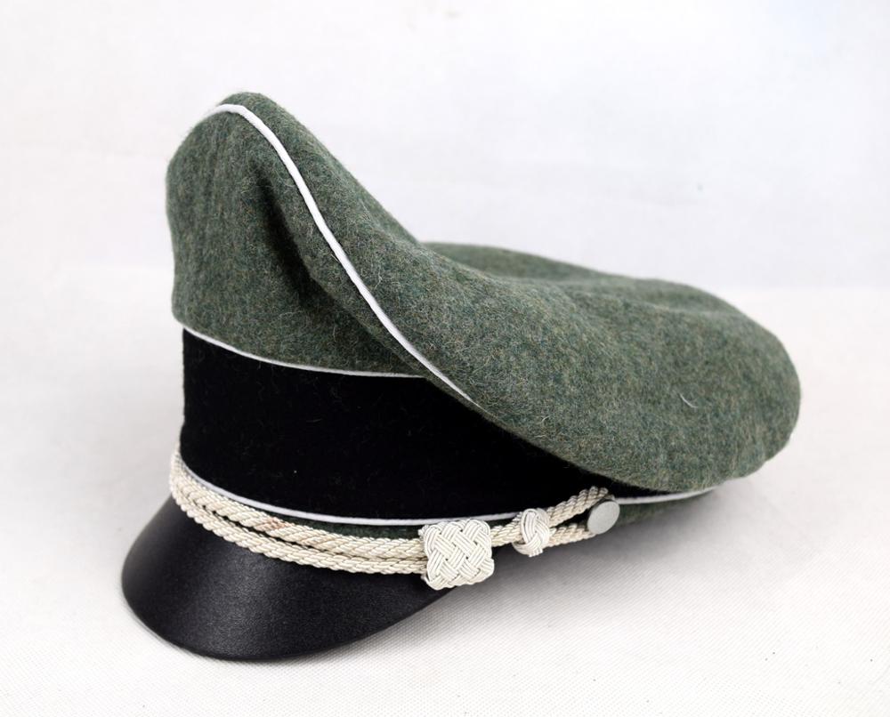 Leather Work Hat - 독일 야전 마샬 장교 크러셔 필드