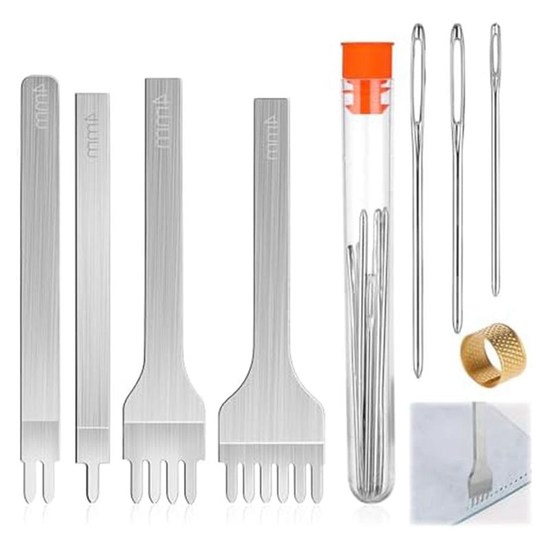 Leatherwork Beginner Tools - ABHI-14Pcs 가죽 작업 도구 세트 (4mm