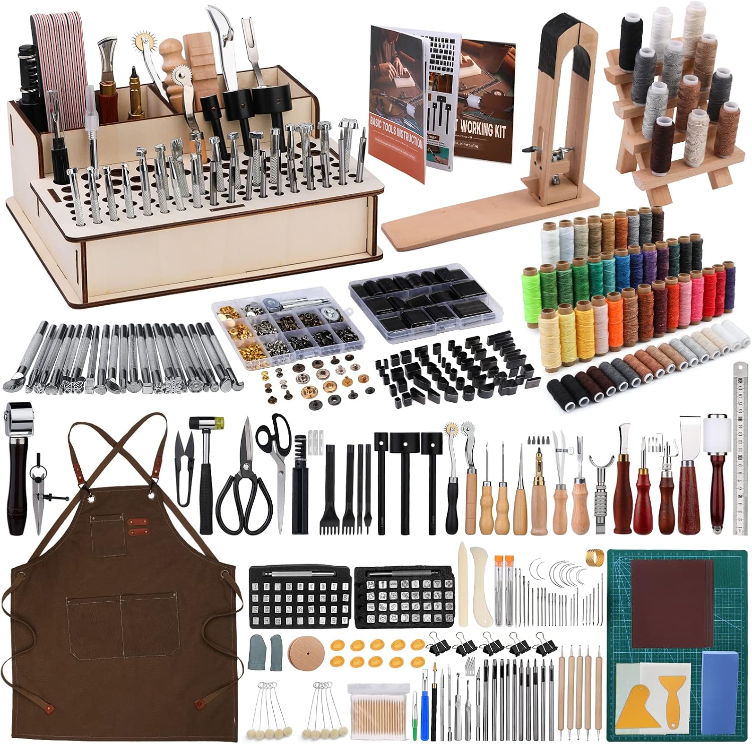 Leatherwork Beginner Tools - 초보자를 위한 628종 가죽 공예 도구