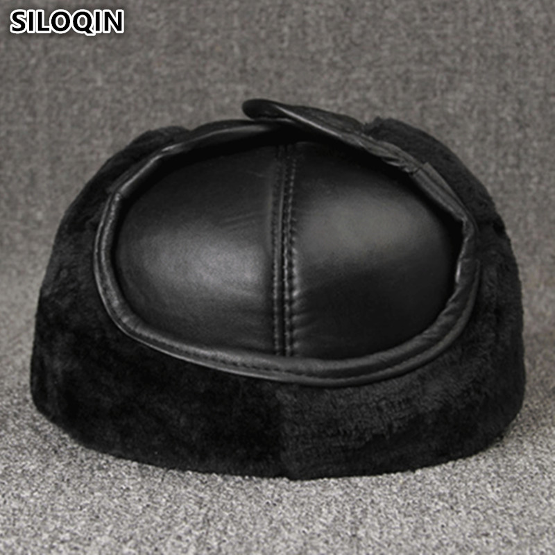 Leather Work Hat - 정품 가죽 모자 겨울 따뜻한 봄버