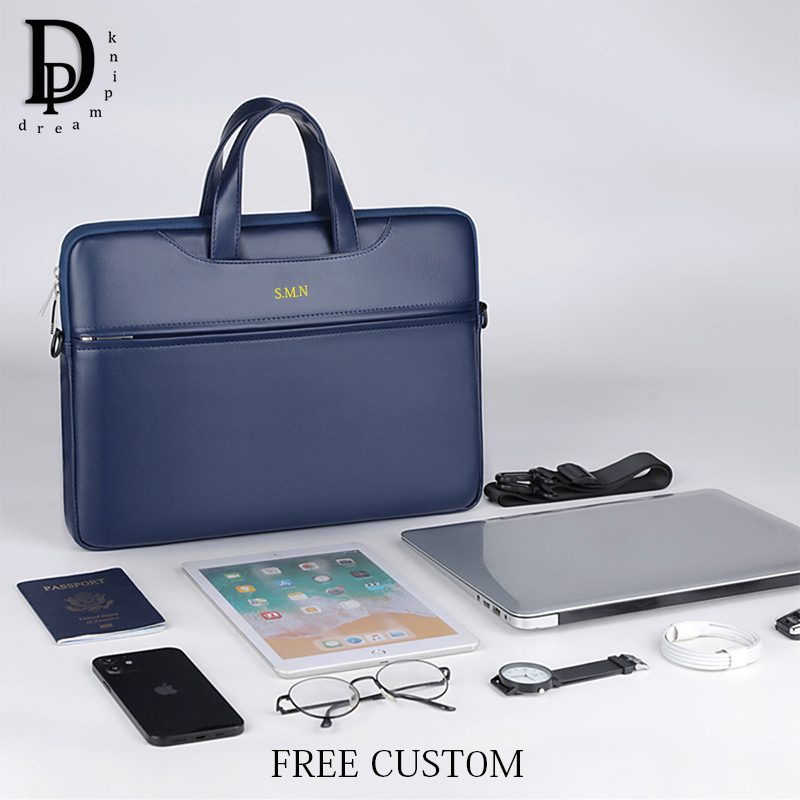 Leather Work Laptop Bag - 남자를위한 비즈니스 서류 가방 PU 가죽