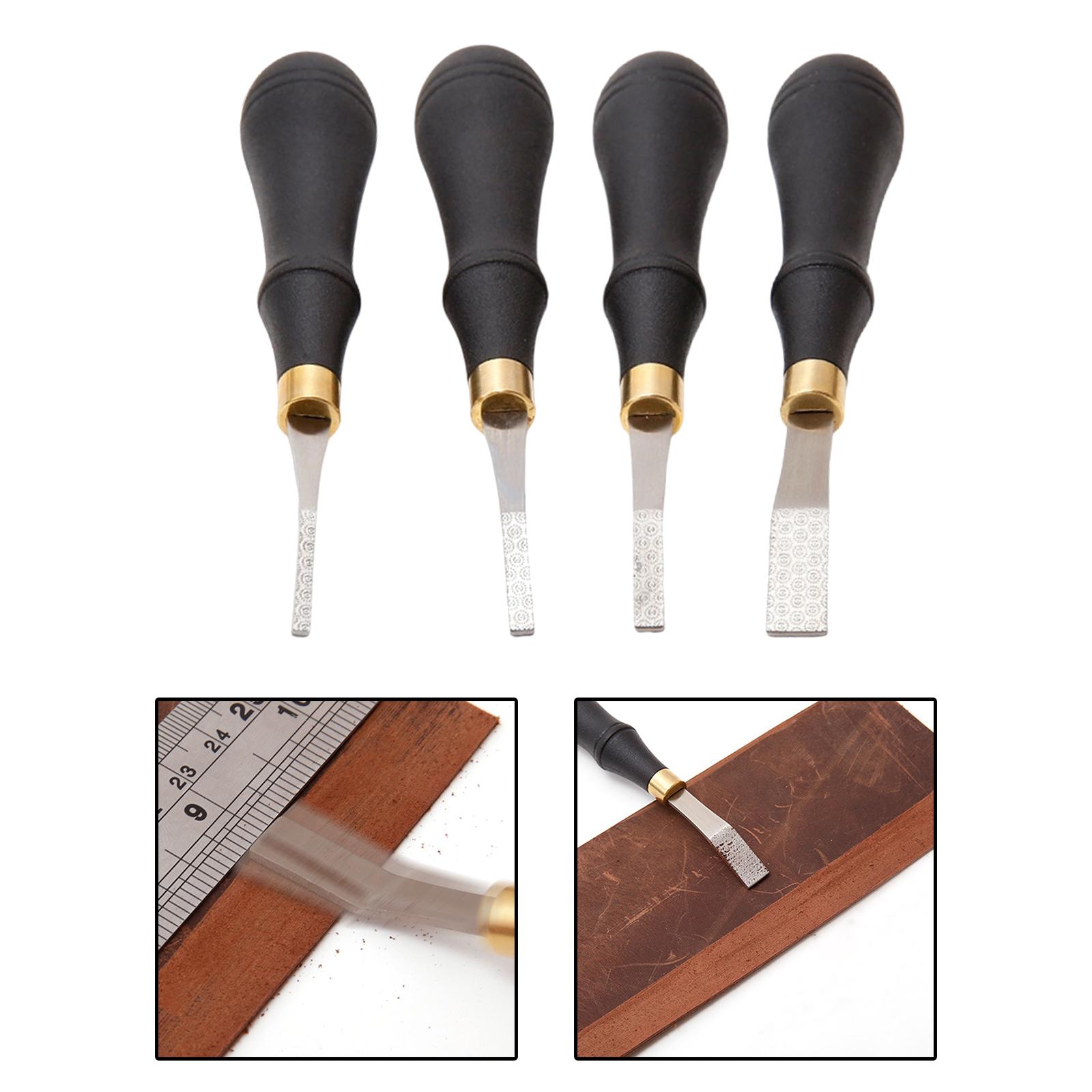 Leatherwork Beginner Tools - 가죽 광택 파일 도구 헤드 인체공학적