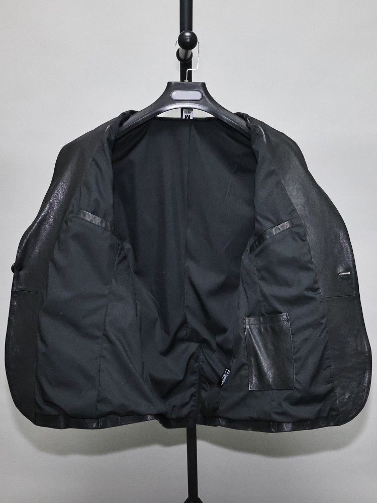 슬림핏 솔리드 컬러 남성 오피스 워크 정품 가죽 블레이 - Leather Work Jacket Mens 리뷰 및 가격