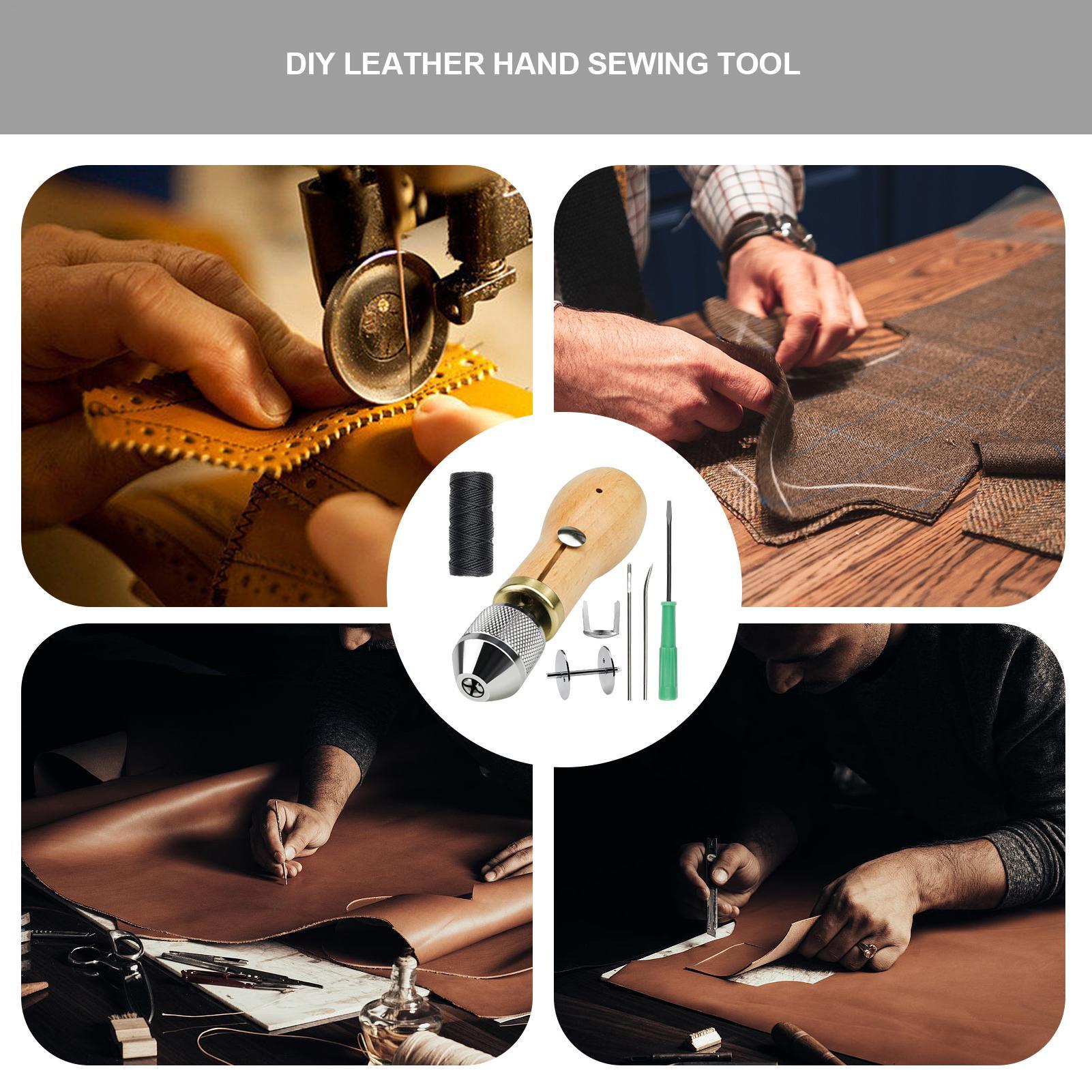 가죽 작업 도구 키트 실내 장식 수리 바늘 용품 초보자 - Leatherwork Beginner Tools 리뷰 및 가격