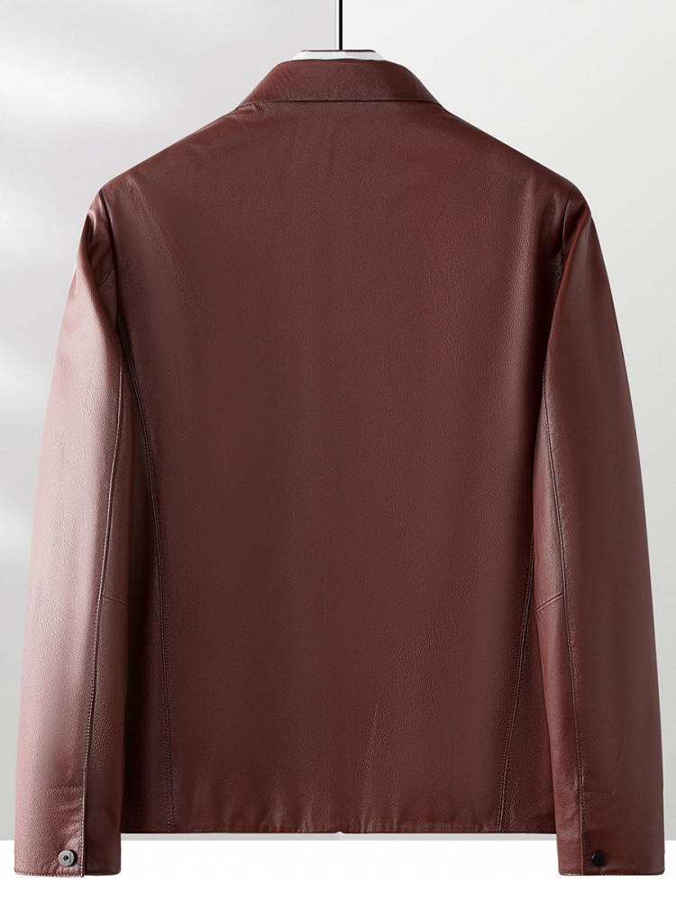 남성용 비즈니스 캐주얼 작업 소가죽 세트 재킷, 지퍼  - Leather Work Jacket Mens 리뷰 및 가격