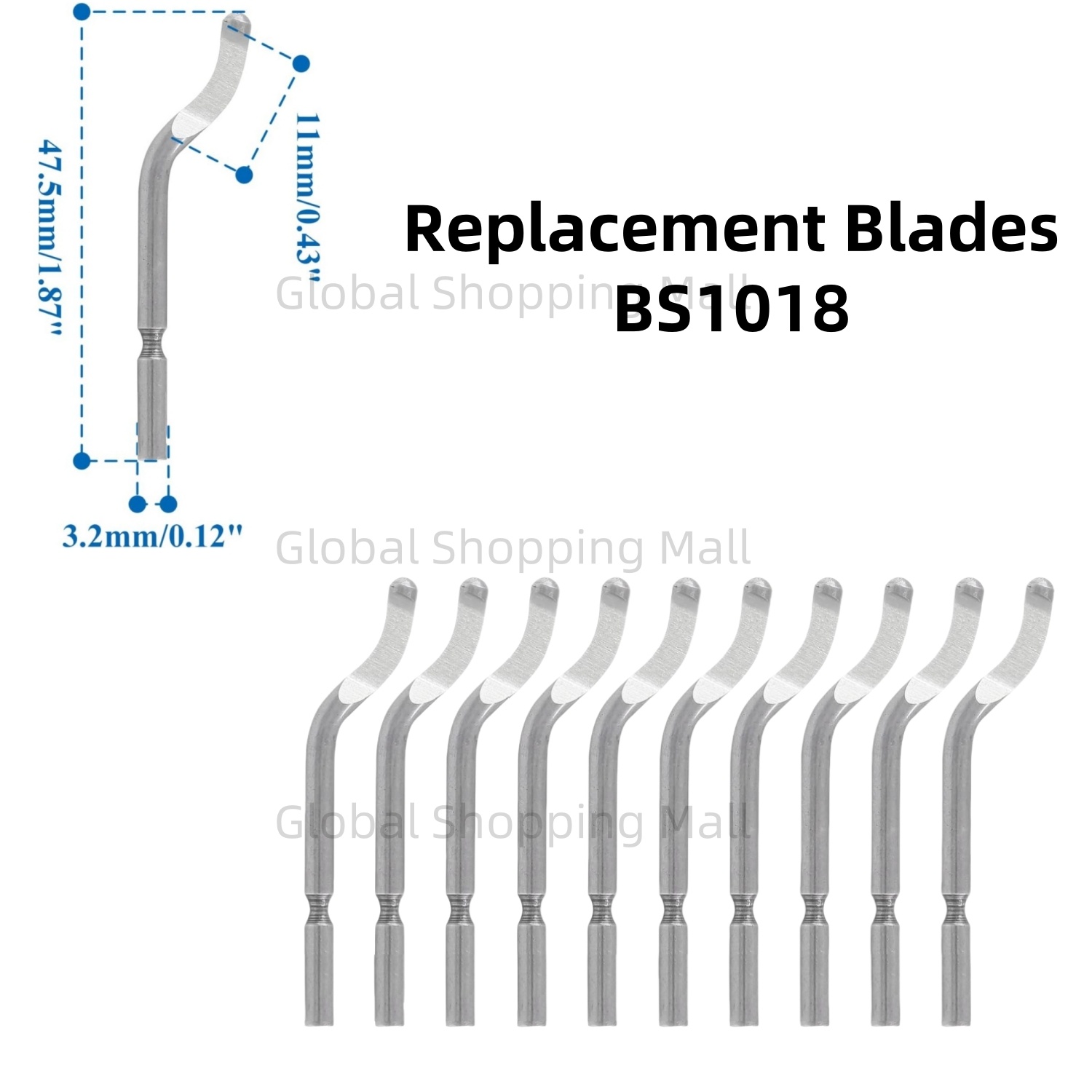 10PCS 디버링 블레이드 BS1010 BS1018 B - Swivel Knife Tool 리뷰 및 가격
