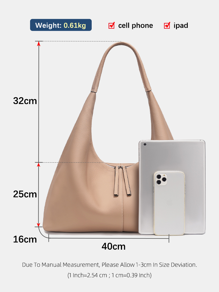 젠시 대용량 토트백 정품 가죽 호보백 여성 핸드백 숄더 - Leather Work Handbags For Women 리뷰 및 가격