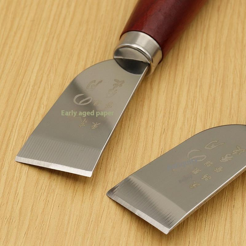【신제품】가죽 스키빙 나이프 나무 손잡이가 있는 가죽  - Leatherwork Projects 리뷰 및 가격