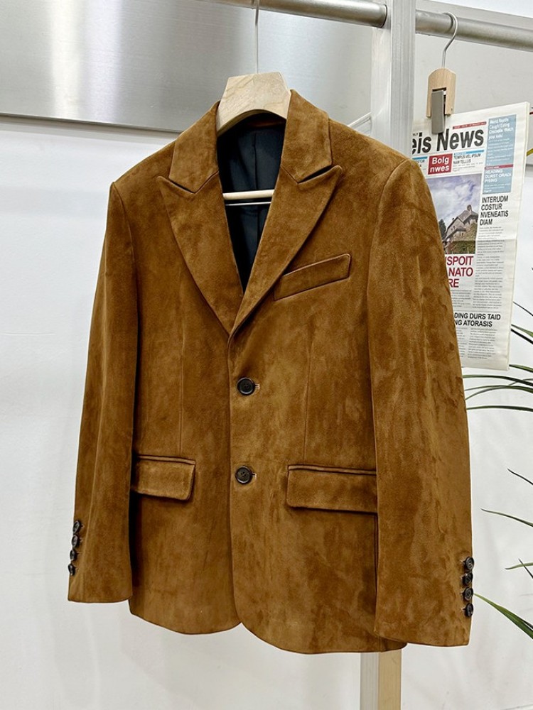 빈티지 스웨이드 양가죽 우아한 정장 재킷 오피스 남성  - Leather Work Jacket Mens 리뷰 및 가격