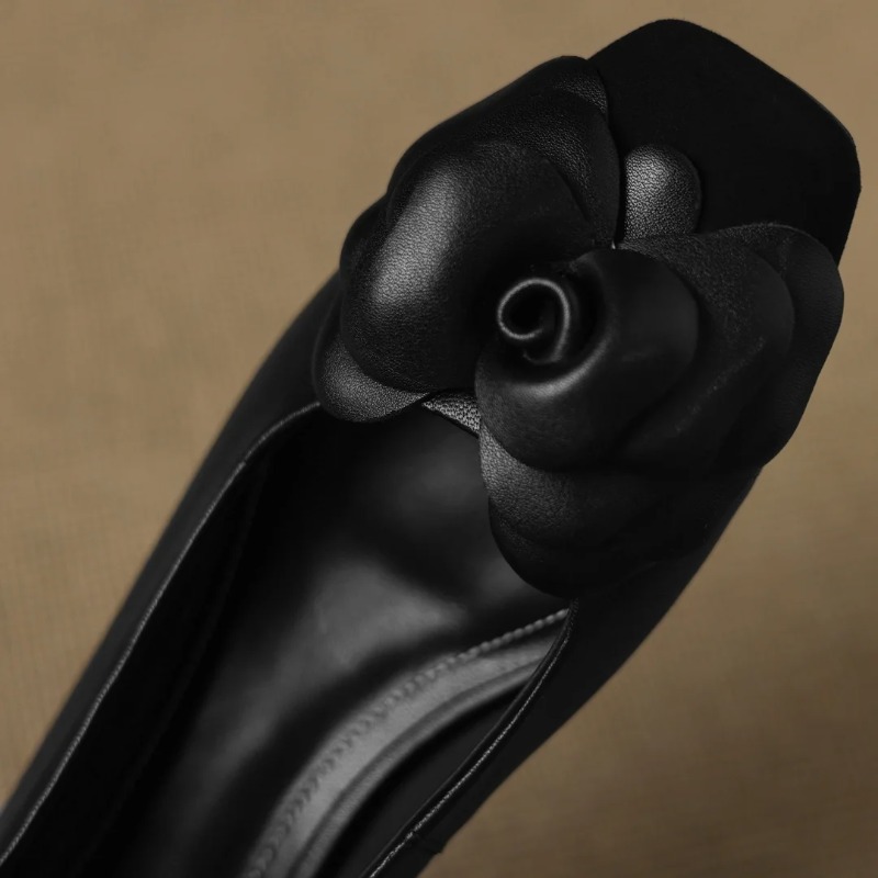 플러스 사이즈 34-41 여성용 양가죽 믹스 컬러 패치 - Leather Work Heels 리뷰 및 가격