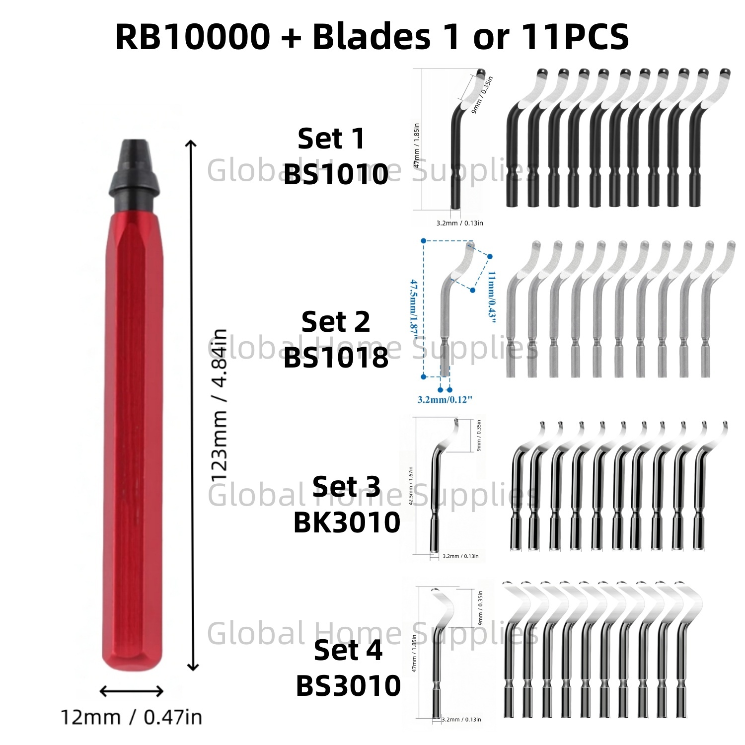 디버링 툴 세트 RB1000 (회전 블레이드 포함) 1 - Swivel Knife Tool 리뷰 및 가격