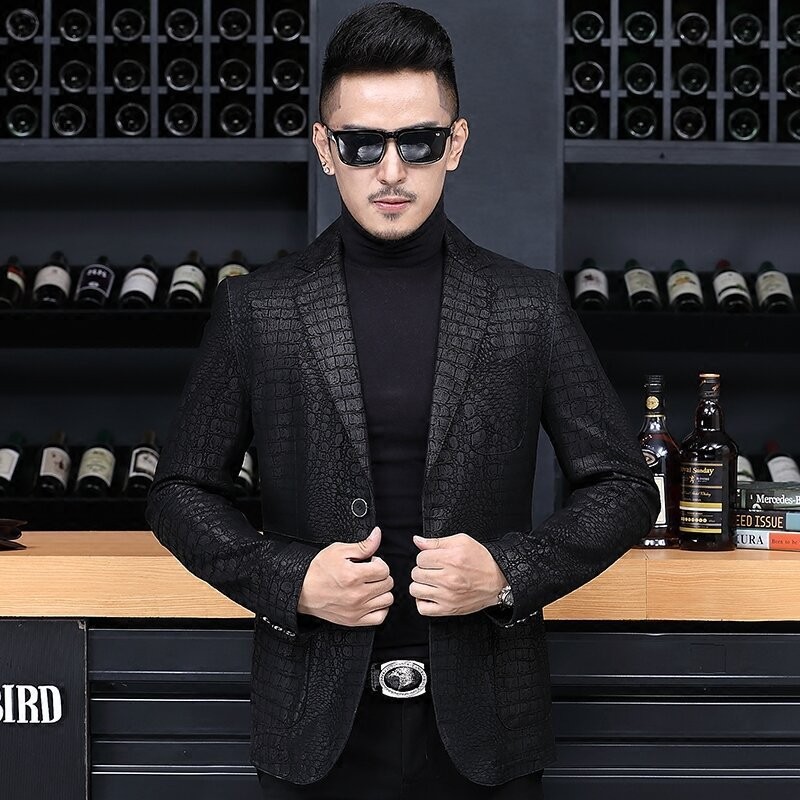 남성 비즈니스 양가죽 정품 가죽 블레이저 재킷, 슬림핏 - Leather Work Jacket Mens 리뷰 및 가격