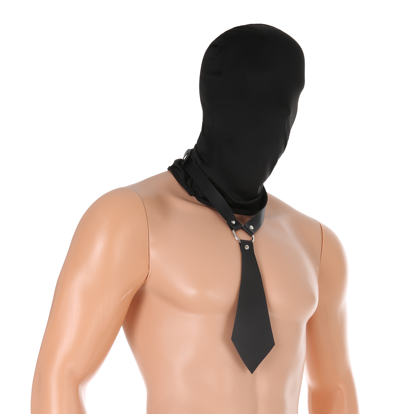 남성용 인조 가죽 타이 칼라 초커 풀 페이스 헤드 커버 - Leather Work Hat 리뷰 및 가격