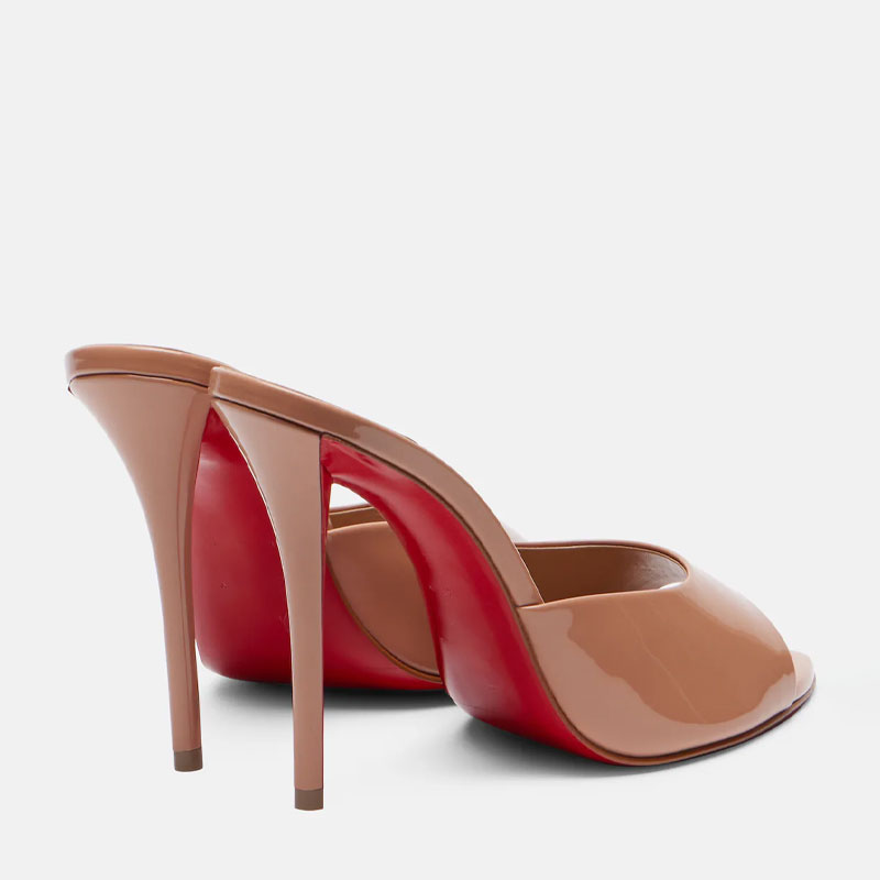 여성용 신발 새로운 뾰족한 오픈 토 로마 샌들 메탈 섹 - Leather Work Heels 리뷰 및 가격