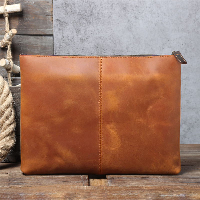빈티지 수제 천연 가죽 대용량 남성 클러치백 심플 디자 - Leather Work Laptop Bag 리뷰 및 가격