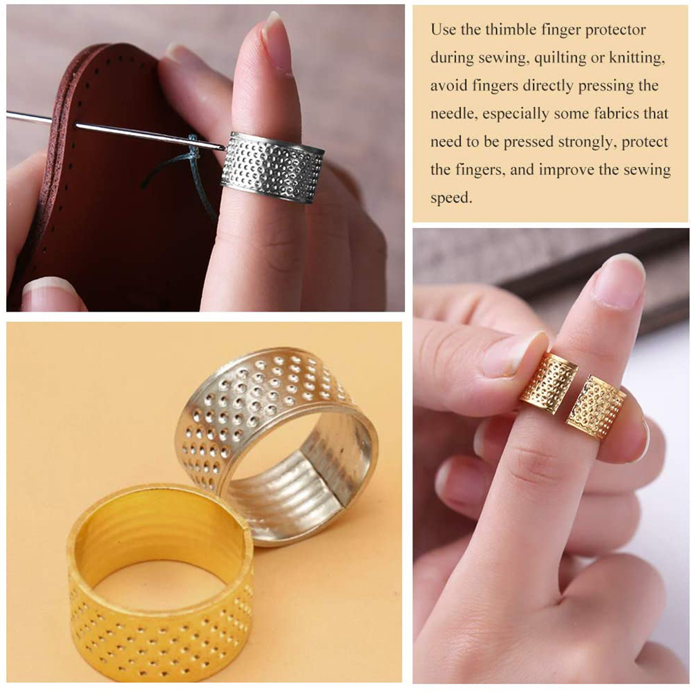 손 작업 바느질 골무 금속 손가락 방패 반지 가죽 손가 - Snap Fastener Setter 리뷰 및 가격