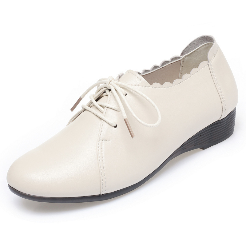 플러스 사이즈 35-43 올 매치 편안한 옥스포드 슈즈 - Leather Work Oxfords 리뷰 및 가격