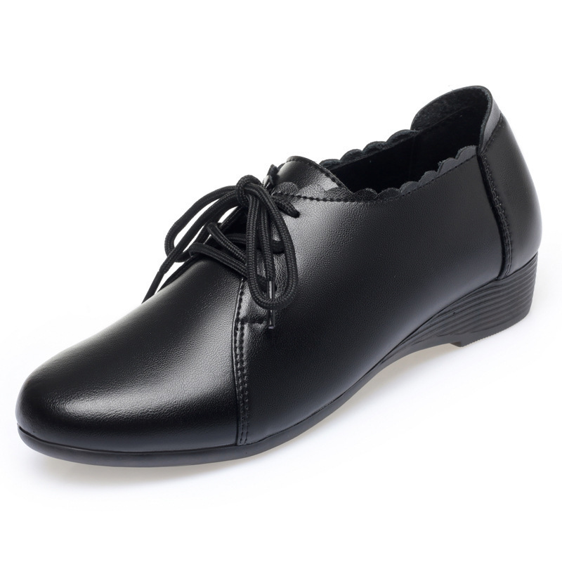 플러스 사이즈 35-43 올 매치 편안한 옥스포드 슈즈 - Leather Work Oxfords 리뷰 및 가격