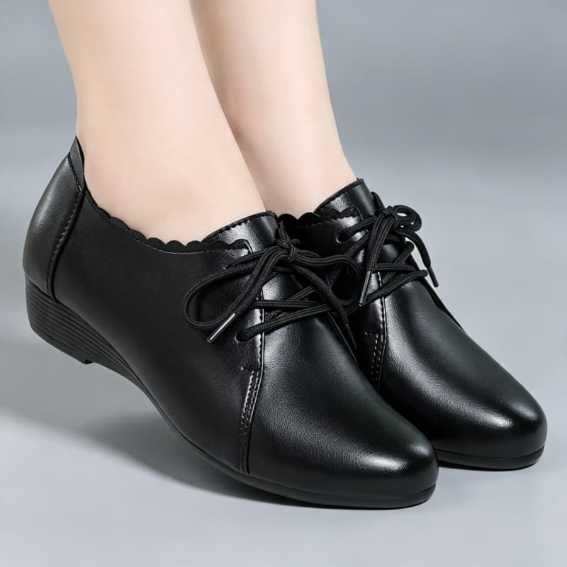 플러스 사이즈 35-43 올 매치 편안한 옥스포드 슈즈 - Leather Work Oxfords 리뷰 및 가격