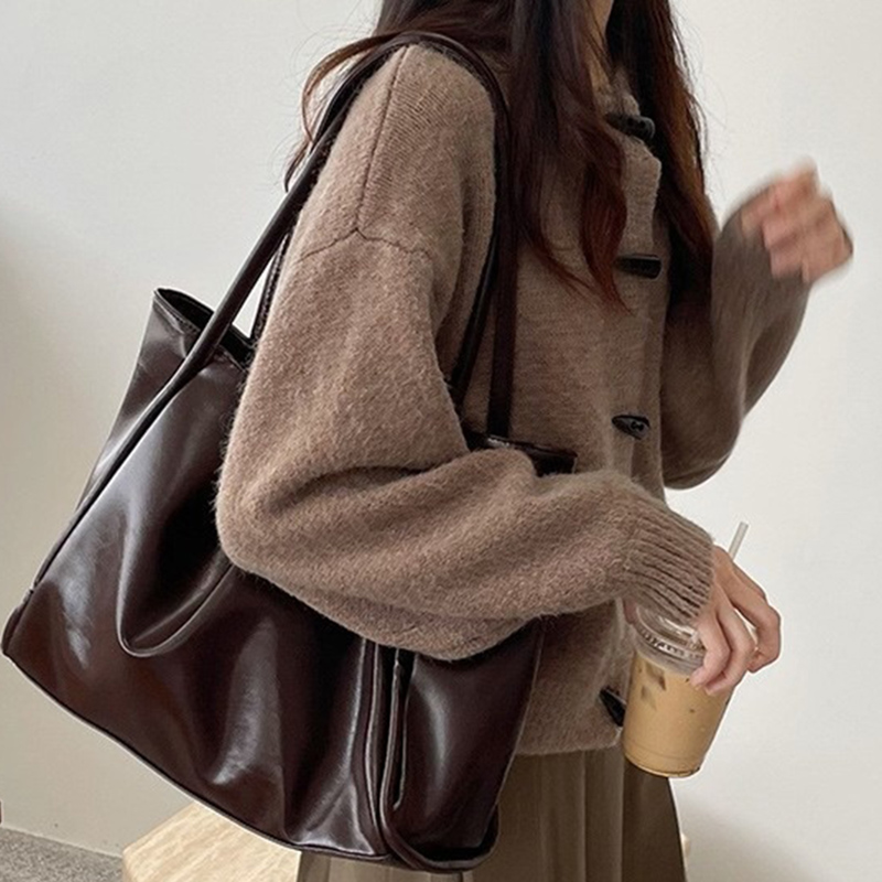 2026 여성용 뉴 빈티지 숄더백 여성 직장 출퇴근용  - Leather Work Handbags For Women 리뷰 및 가격
