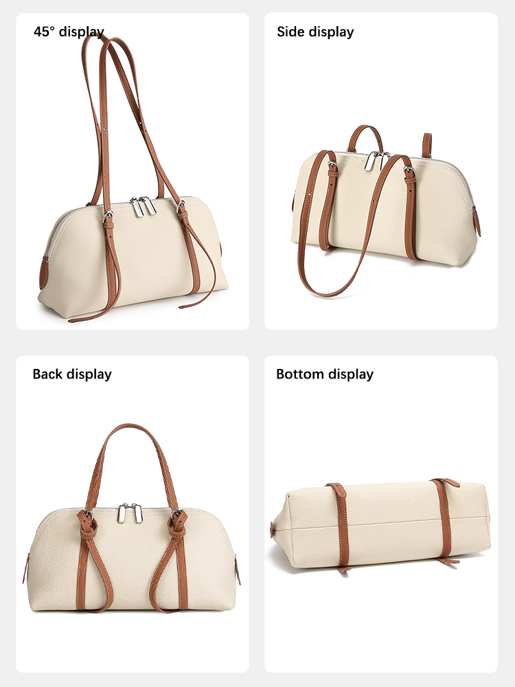 Zency 여성용 정품 가죽 겨드랑이 가방 심플 패션  - Leather Work Handbags For Women 리뷰 및 가격