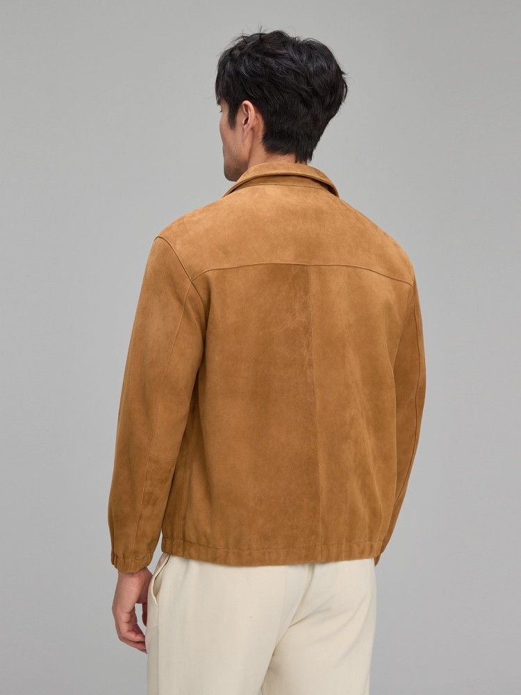 럭셔리 남성용 부드러운 천연 스웨이드 가죽 재킷 지퍼  - Leather Work Jacket Mens 리뷰 및 가격