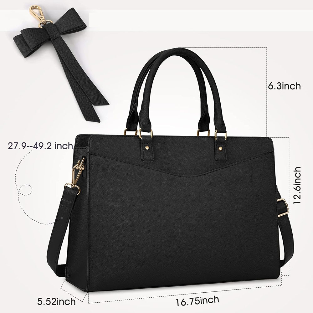 여성용 노트북 가방 15.6인치 PU 가죽 노트북 토트 - Leather Work Laptop Bag 리뷰 및 가격