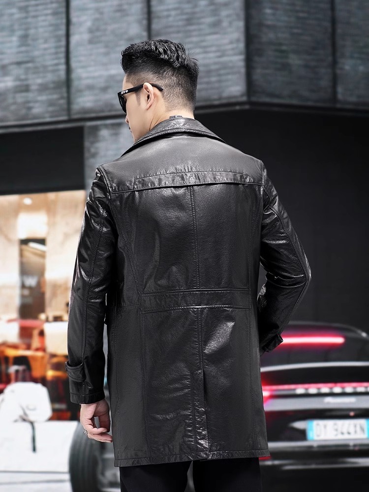 명품 남성 비즈니스 슬림핏 오일 왁스 소가죽 재킷 싱글 - Leather Work Jacket Mens 리뷰 및 가격