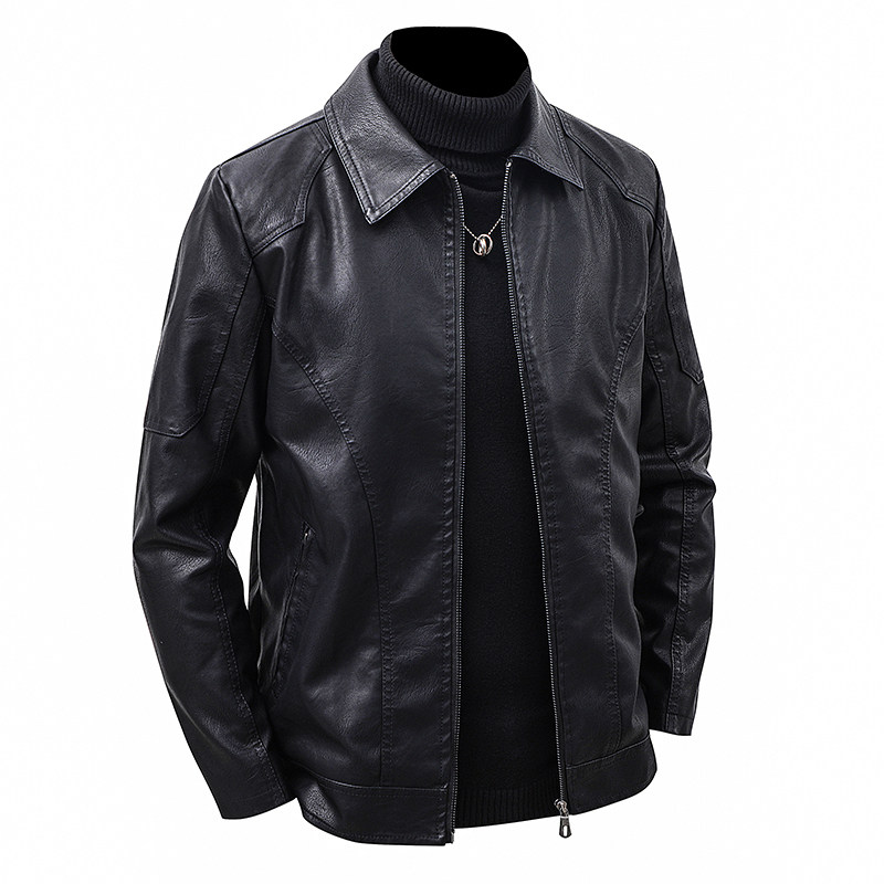 남성 라펠 가죽 재킷 봄 가을 오버사이즈 슬림 모터사이 - Leather Work Jacket Mens 리뷰 및 가격