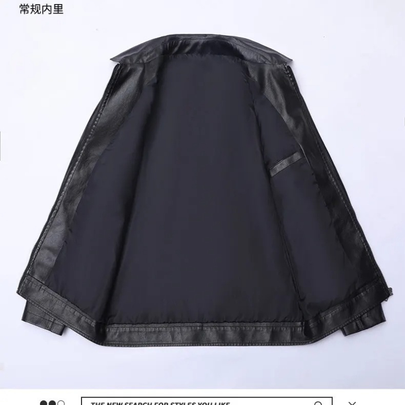 남성 라펠 가죽 재킷 봄 가을 오버사이즈 슬림 모터사이 - Leather Work Jacket Mens 리뷰 및 가격