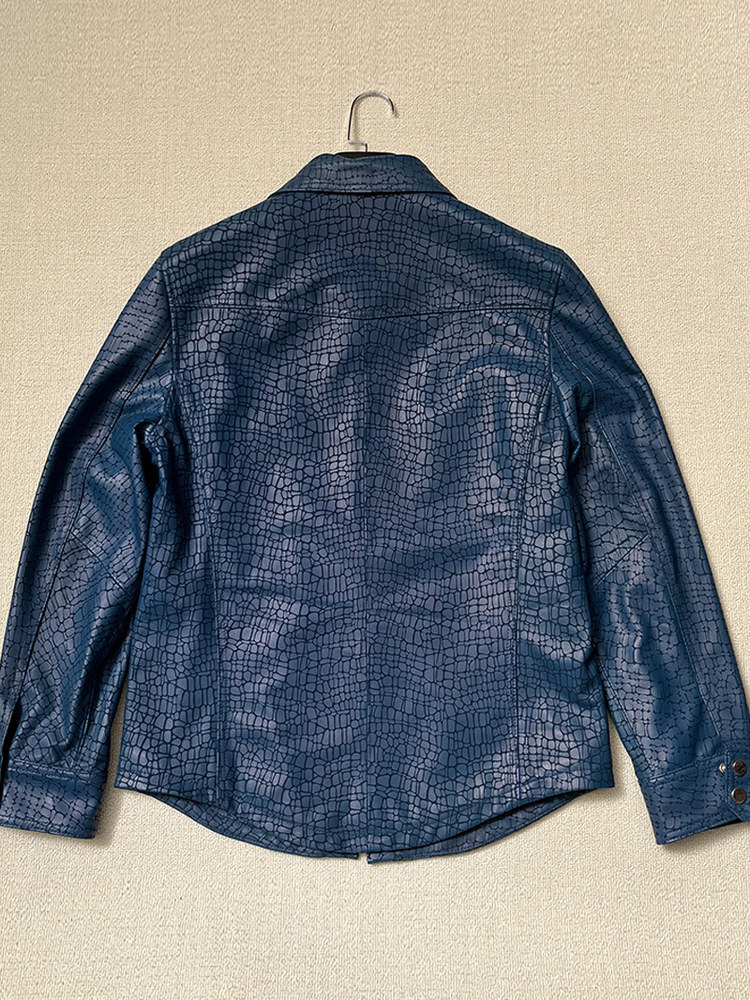 남성용 봄 크로커다일 패턴 리얼 양가죽 정품 가죽 자켓 - Leather Work Jacket Mens 리뷰 및 가격