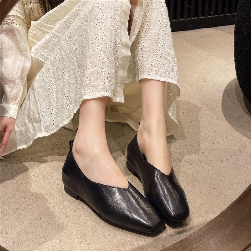 패션 신발 여성용 로퍼 정품 가죽 고급 실버 힐 스퀘어 - Leather Work Heels 리뷰 및 가격