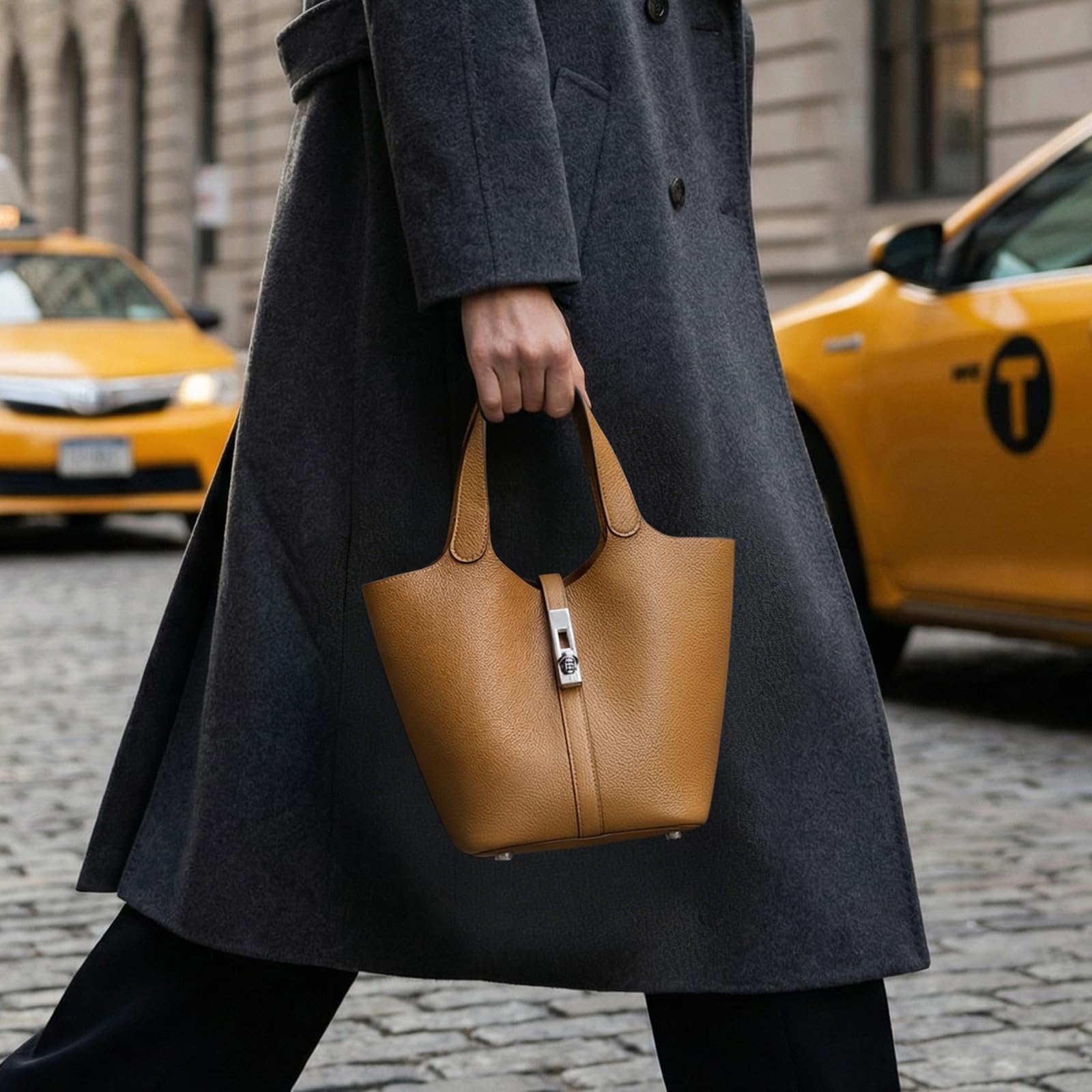 여성용 버킷백, 토트백, 탑 핸들 핸드백, 비건 가죽  - Leather Work Handbags For Women 리뷰 및 가격