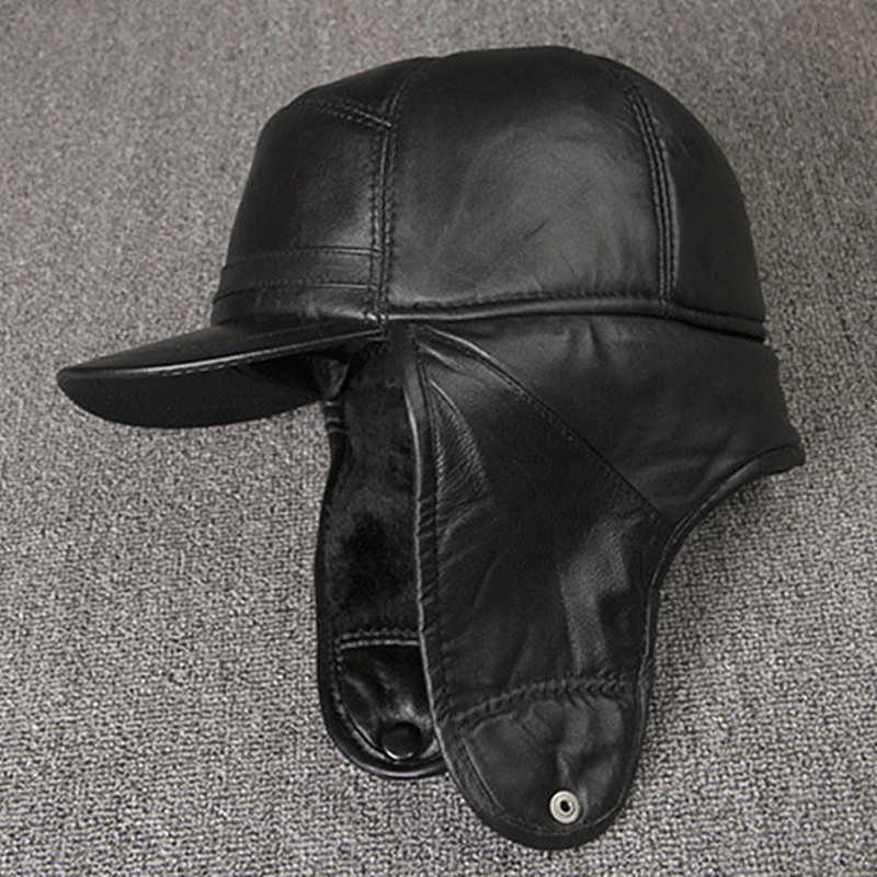 정품 가죽 모자 겨울 따뜻한 봄버 모자 양털 귀마개 모 - Leather Work Hat 리뷰 및 가격