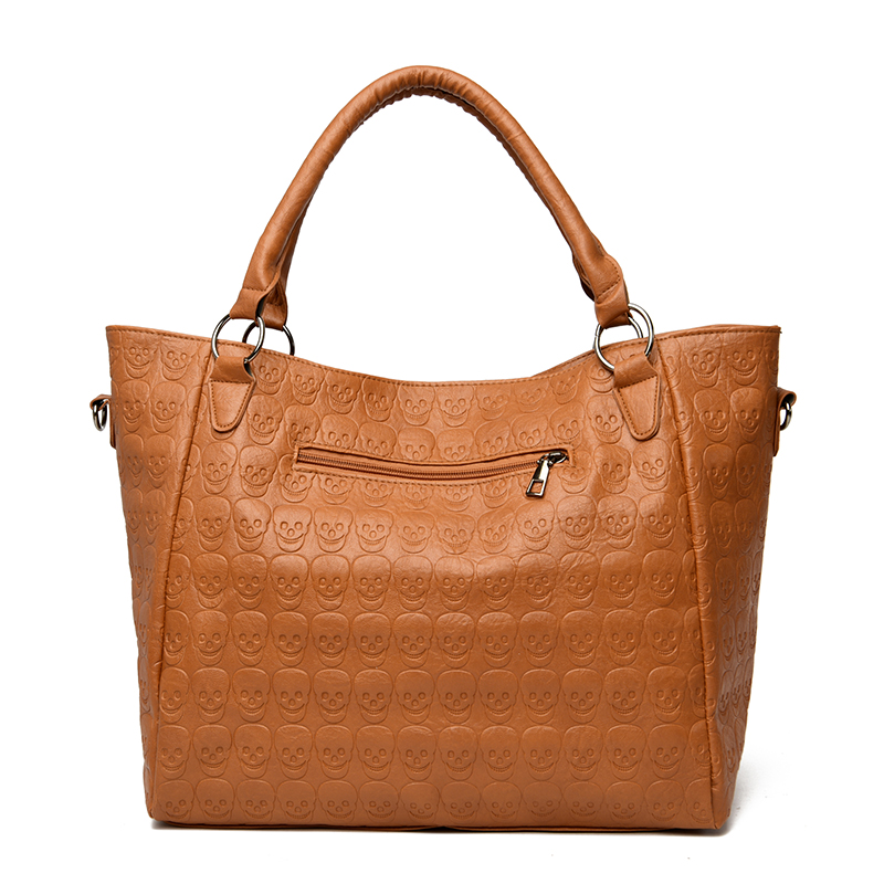 펑크 스컬 크로스바디 백 PU 가죽 스터드 장식 패션  - Leather Work Handbags For Women 리뷰 및 가격