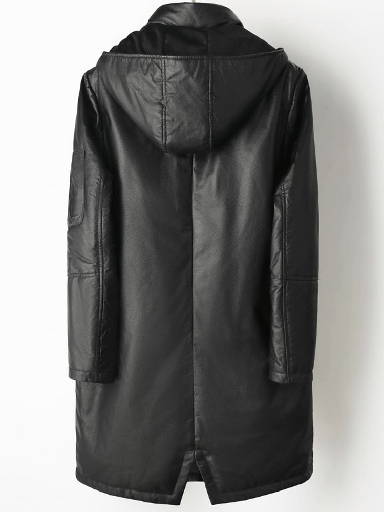 겨울 남성용 따뜻한 소가죽 진짜 가죽 다운 재킷 후드  - Leather Work Jacket Mens 리뷰 및 가격