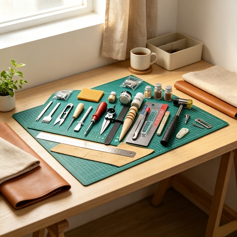 DIY 가죽 공예 스타터 세트, 전문가용 초보자 도구  - Leatherwork Beginner Tools 리뷰 및 가격