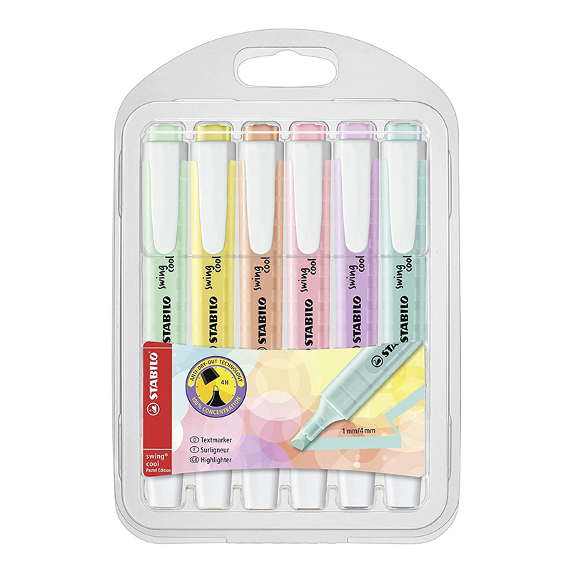 STABILO 스윙 쿨 파스텔 하이라이터 펜 및 포켓  - Stabilo Marker Swing Cool 리뷰 및 가격