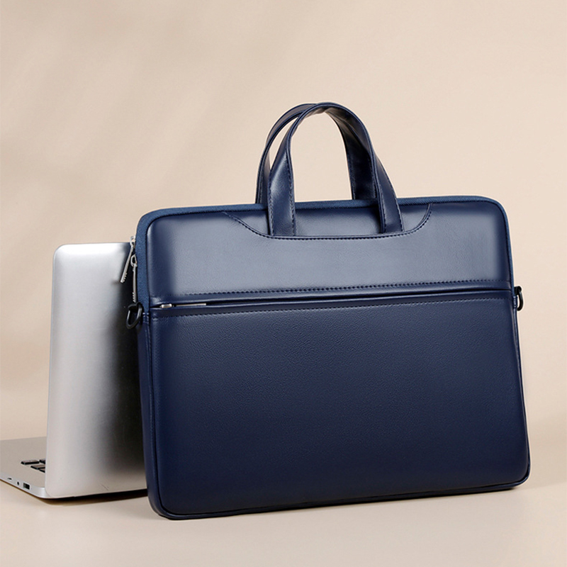 남자를위한 비즈니스 서류 가방 PU 가죽 대용량 Ofi - Leather Work Laptop Bag 리뷰 및 가격