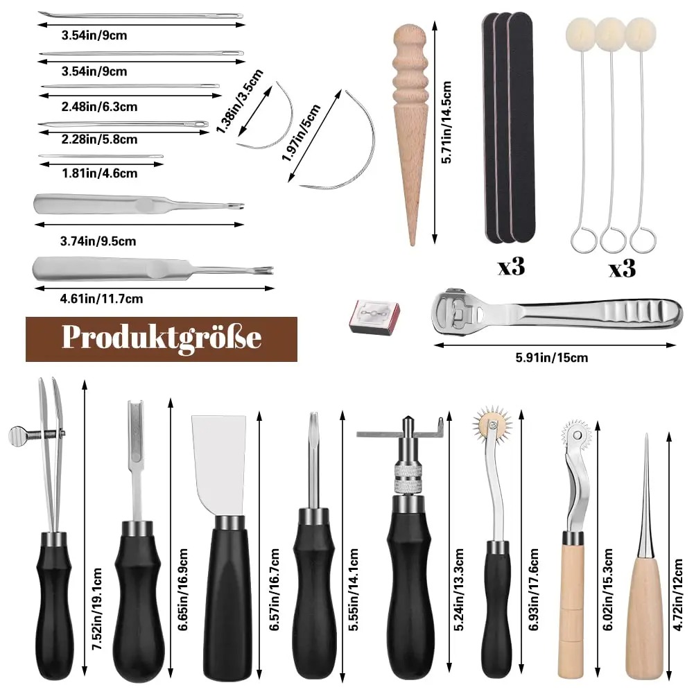 Fenrry 37Pcs 가죽 작업 도구 가장자리 Ski - Leatherwork Beginner Tools 리뷰 및 가격