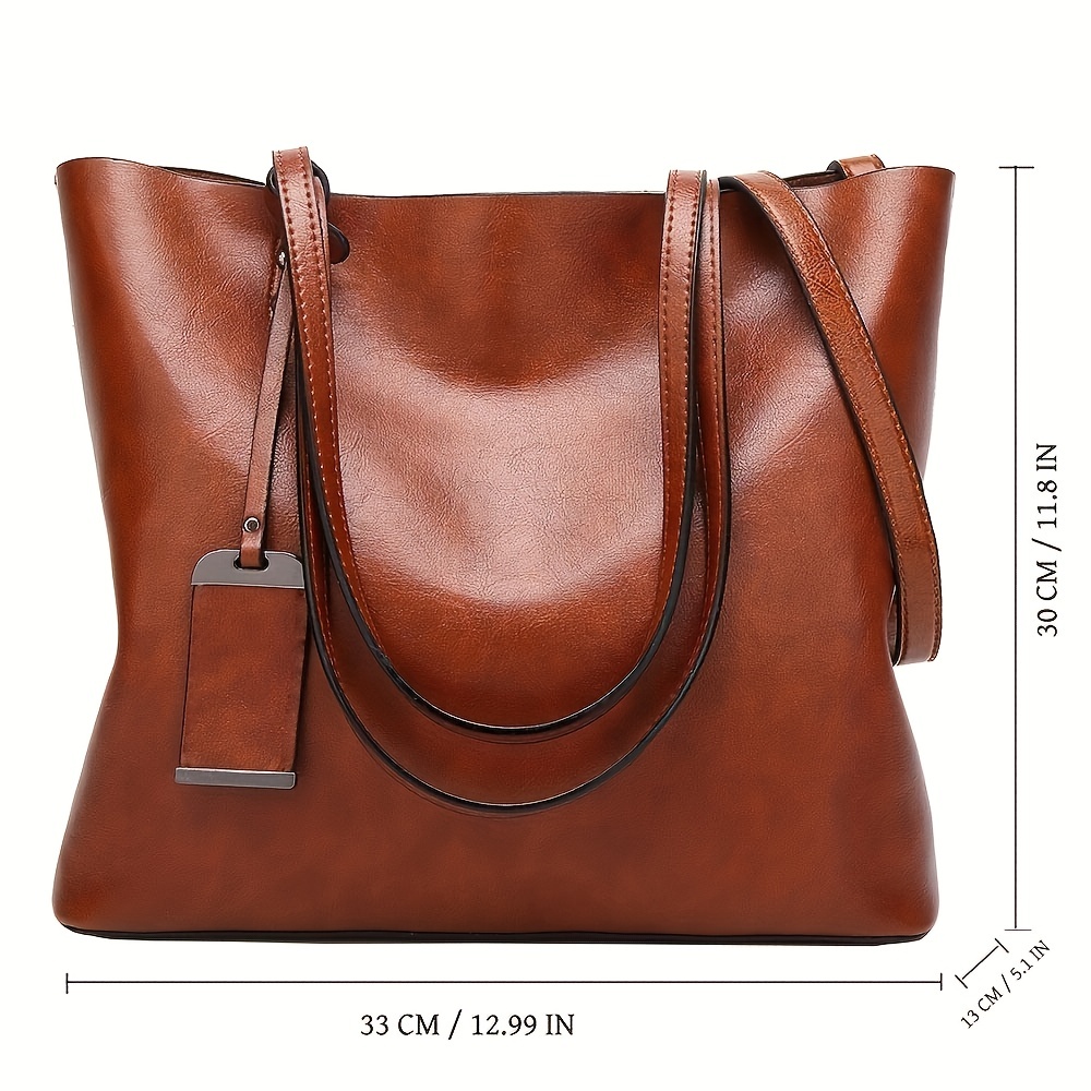 여성용 클래식 레트로 가죽 토트 핸드백 크로스 바디 백 - Leather Work Handbags For Women 리뷰 및 가격