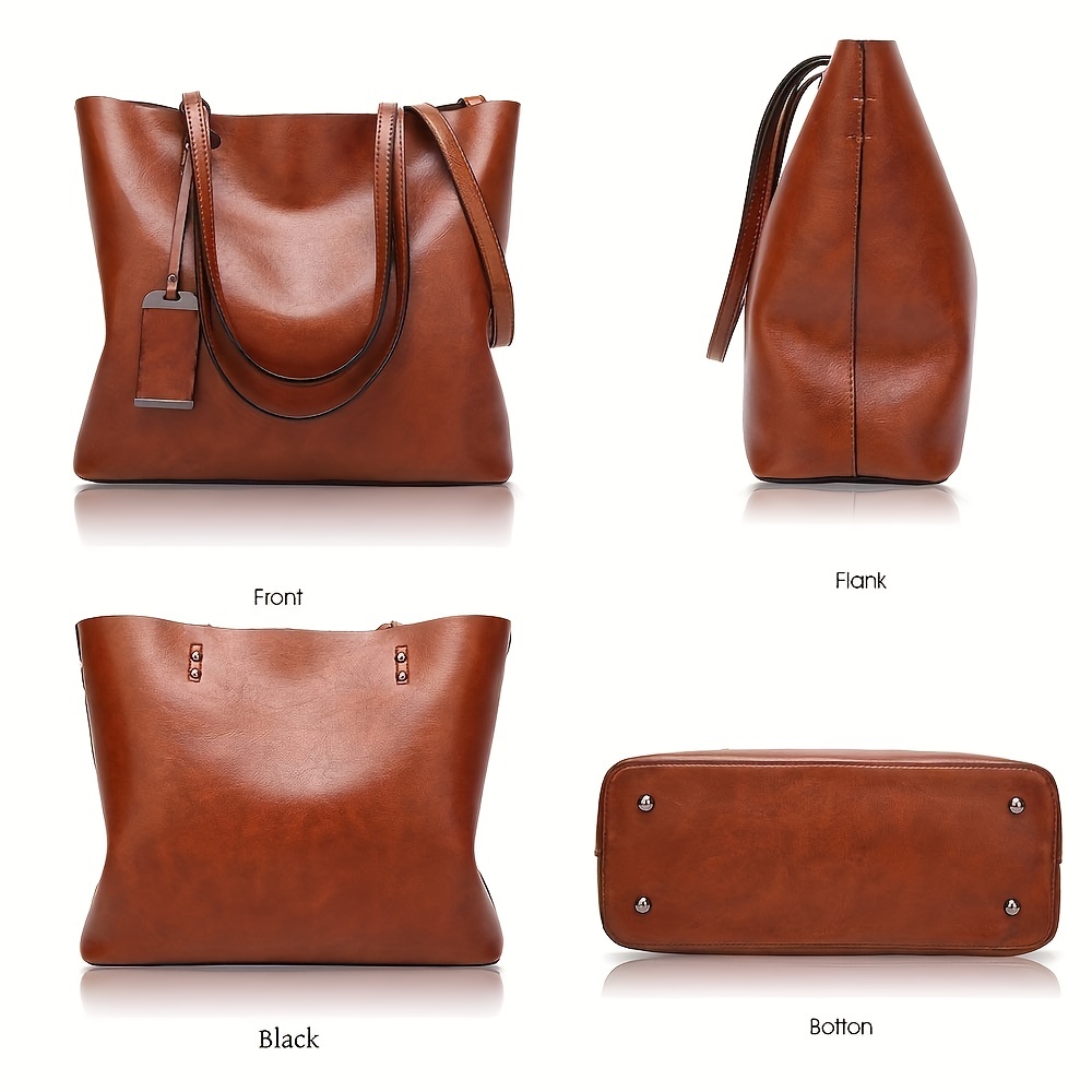 여성용 클래식 레트로 가죽 토트 핸드백 크로스 바디 백 - Leather Work Handbags For Women 리뷰 및 가격